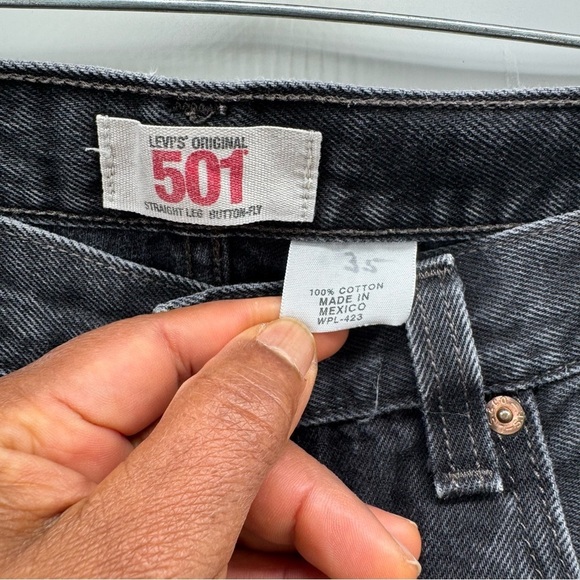 Levi's grey Straight Jeans W34 L34 Mens - Picture 7 of 8
